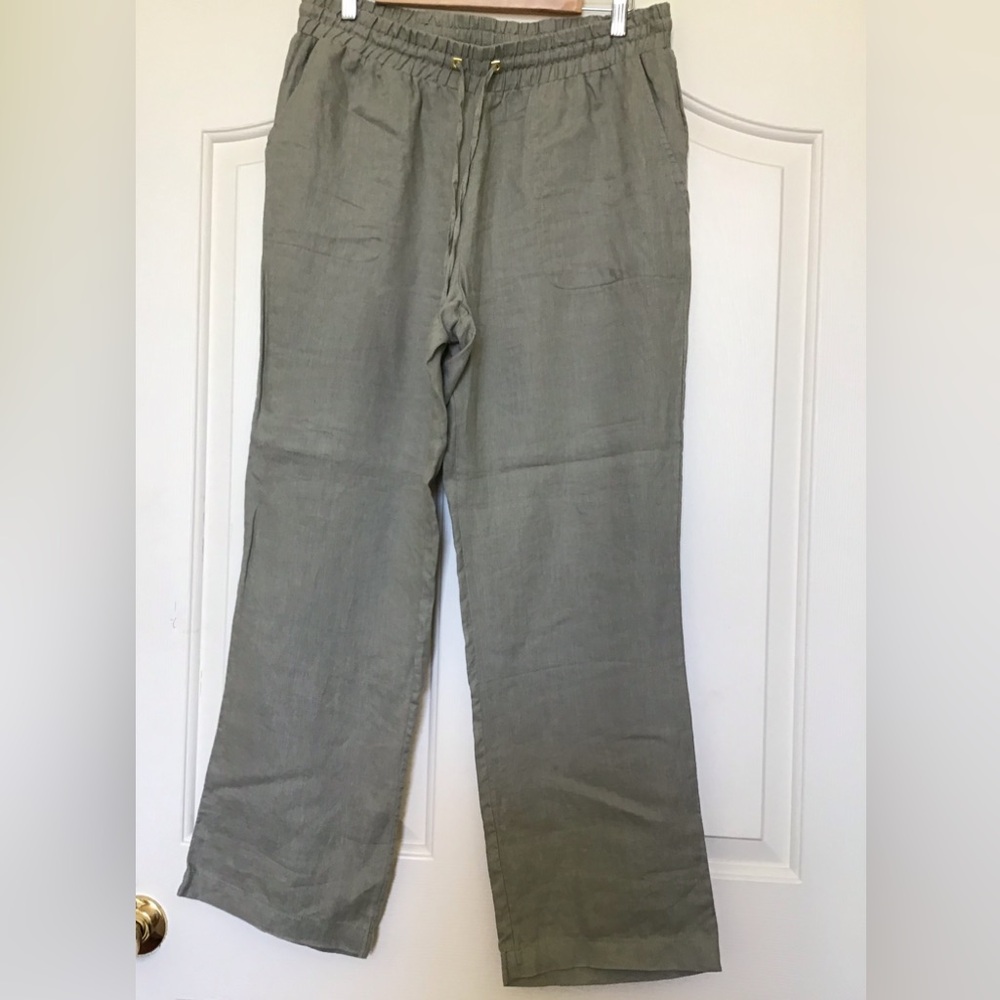 Ellen Tracy long Linen Pants